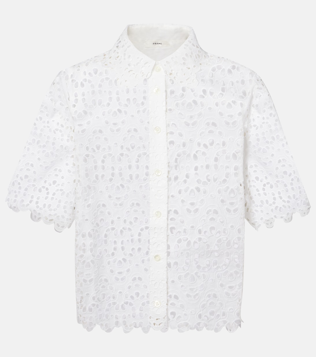 The Deco Eyelet cotton shirt | Frame
