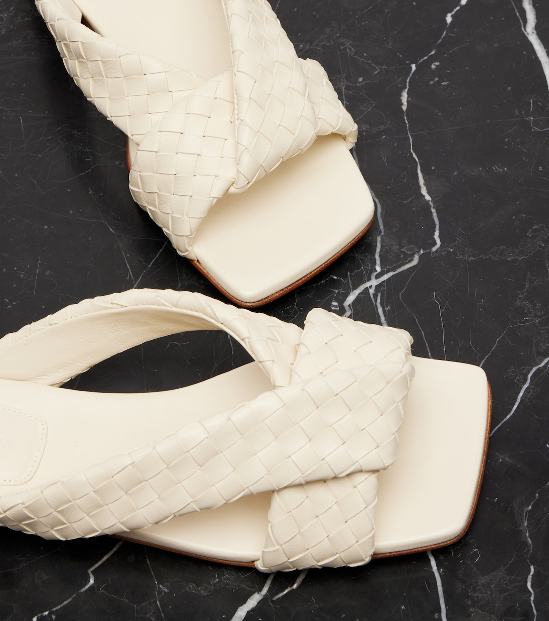 Riva Intrecciato leather sandals | Bottega Veneta