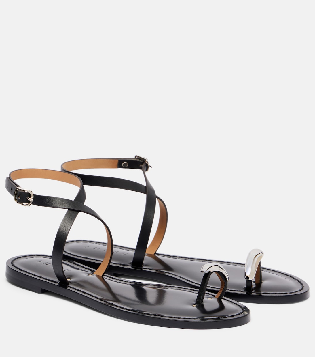 Kigali embellished leather sandals | Amanu