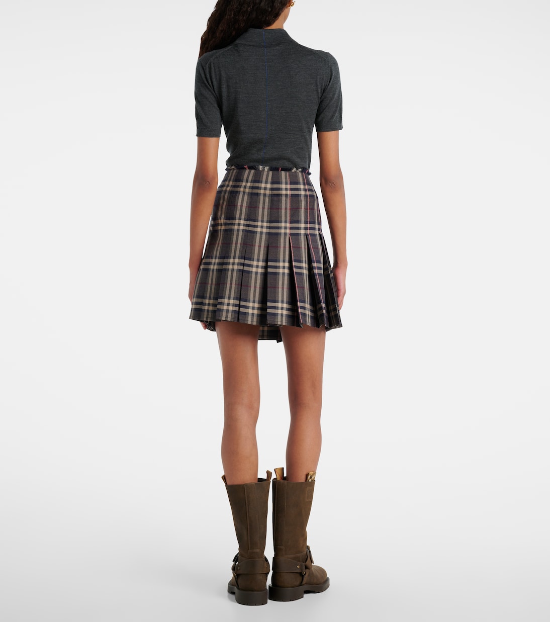 Checked wool miniskirt | Burberry