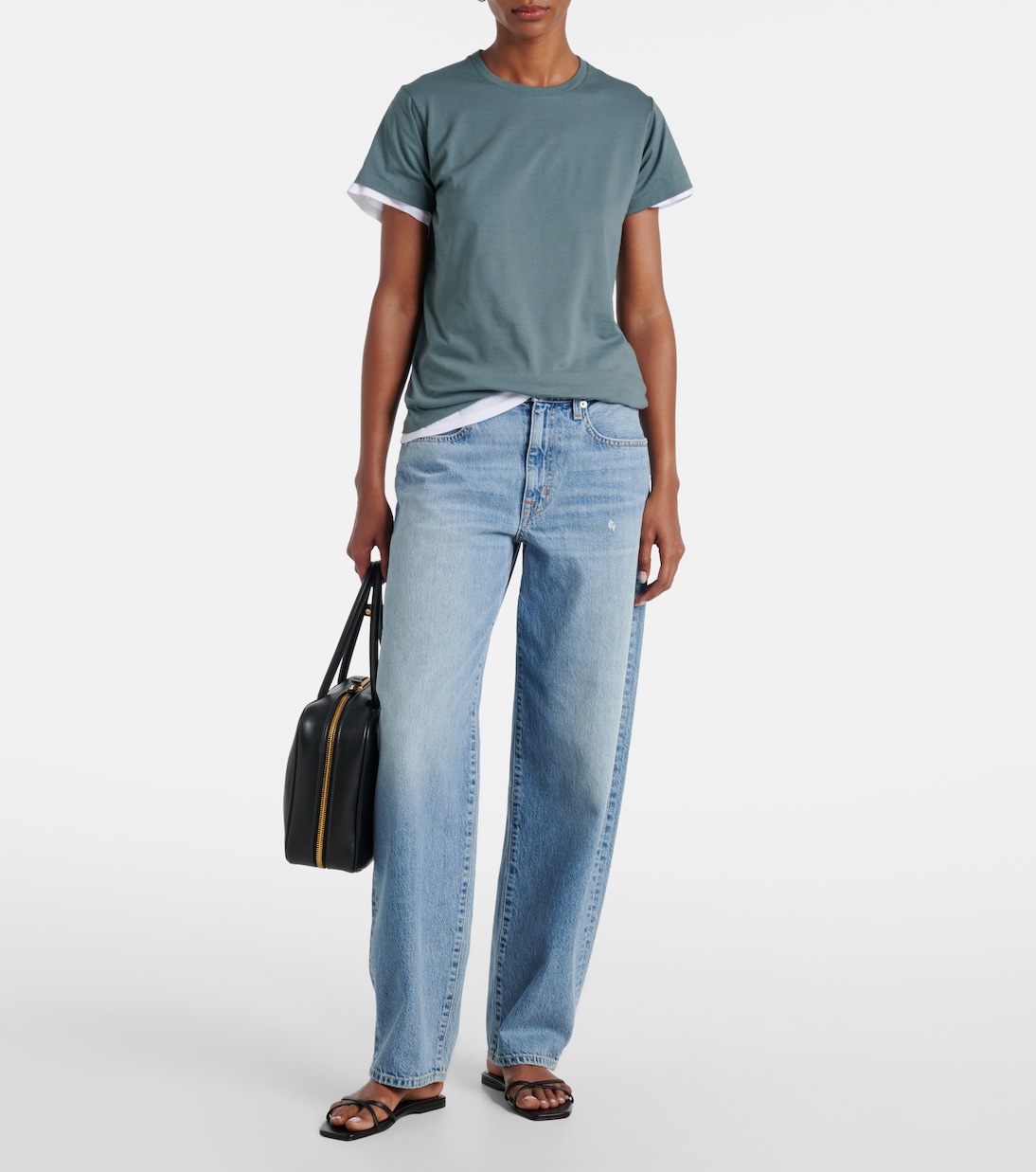 Jean ample Ella à taille mi-haute | Slvrlake