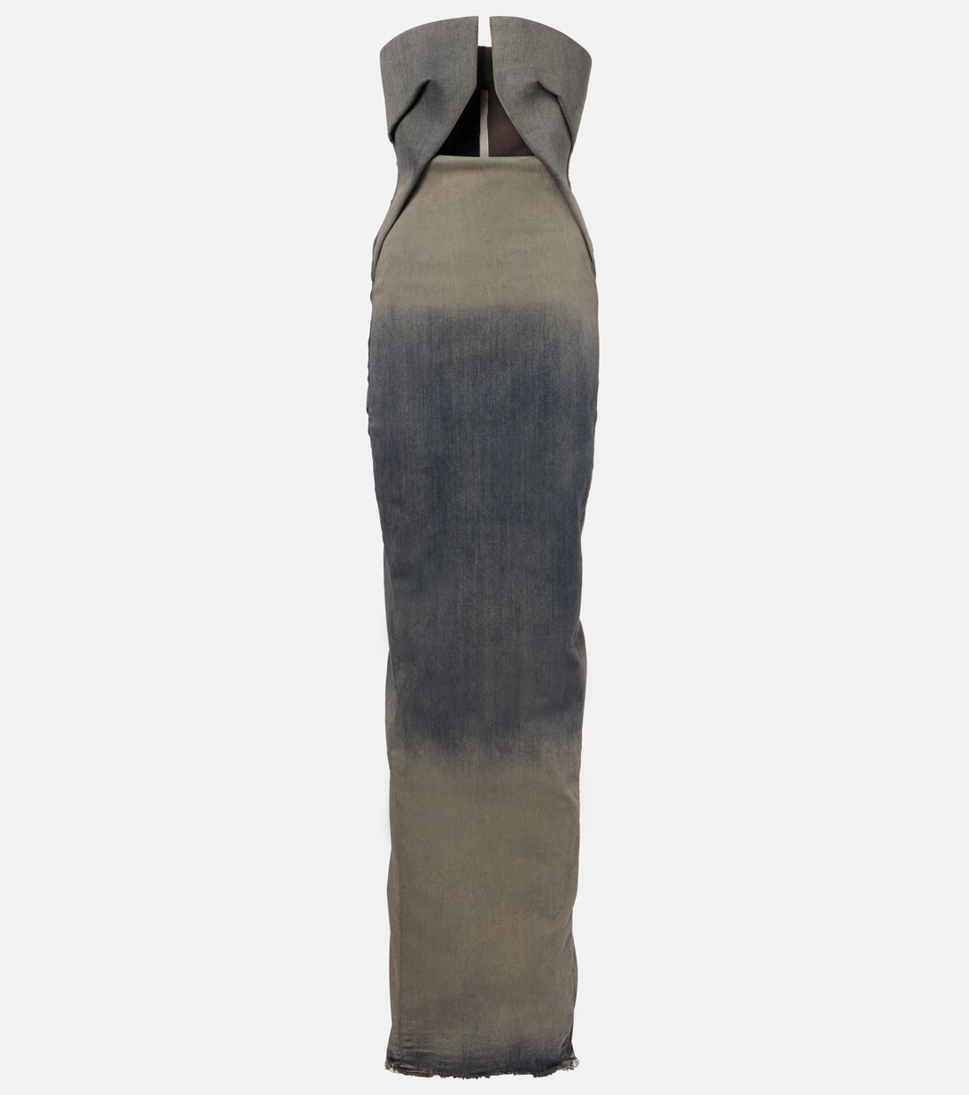 Robe longue en jean | Rick Owens