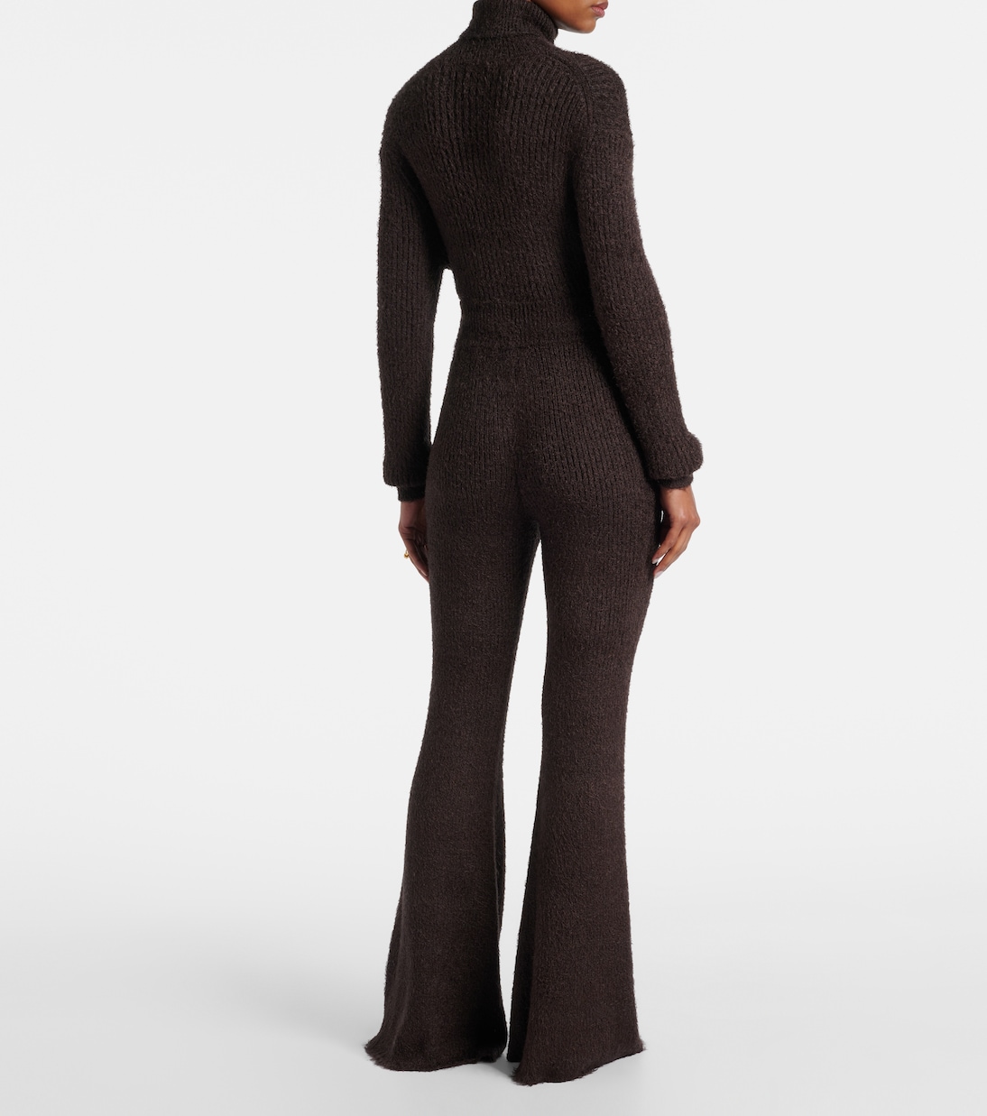 Pantalon évasé en soie et cachemire | Loro Piana