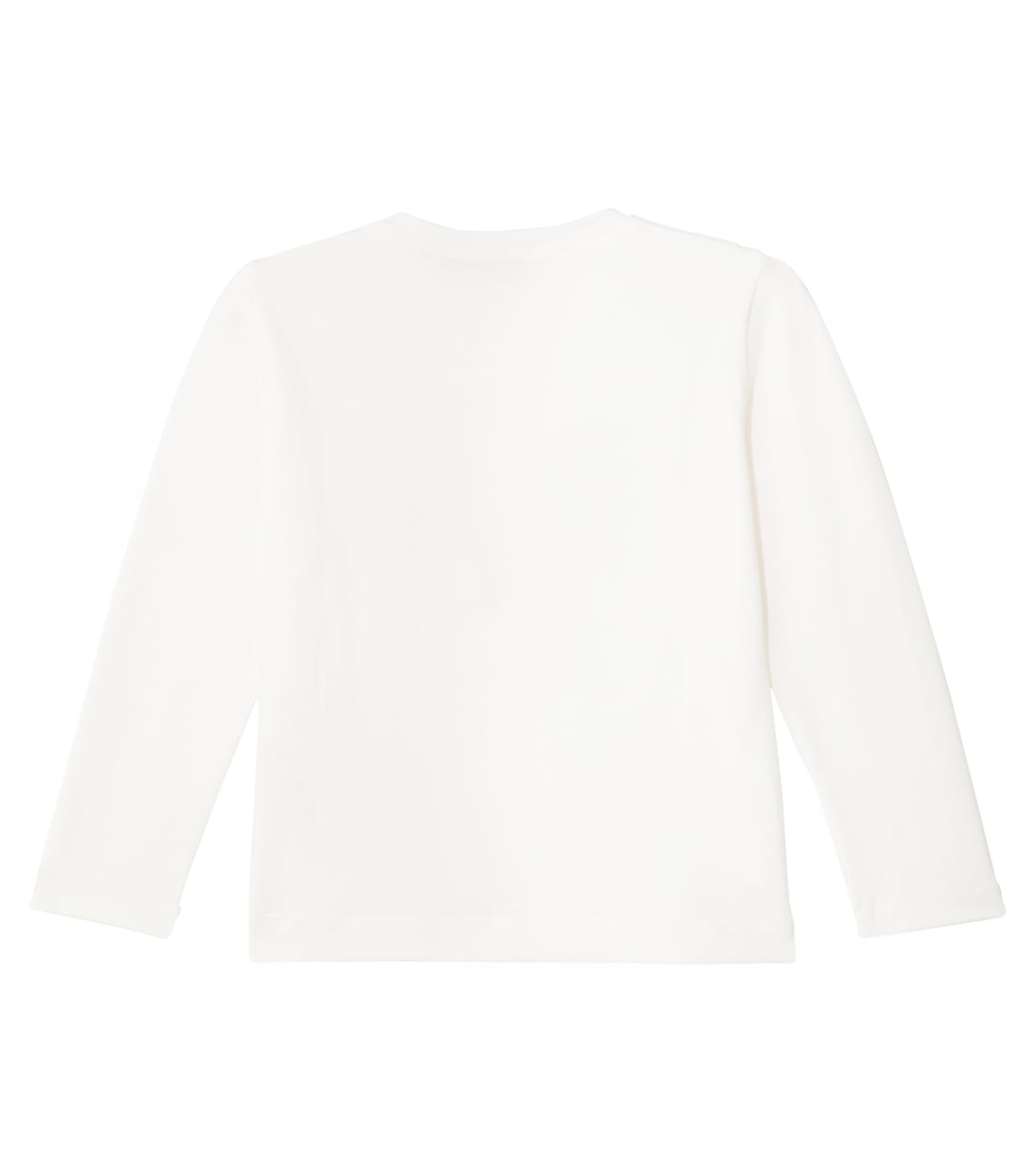 Logo floral cotton-blend jersey top | Monnalisa