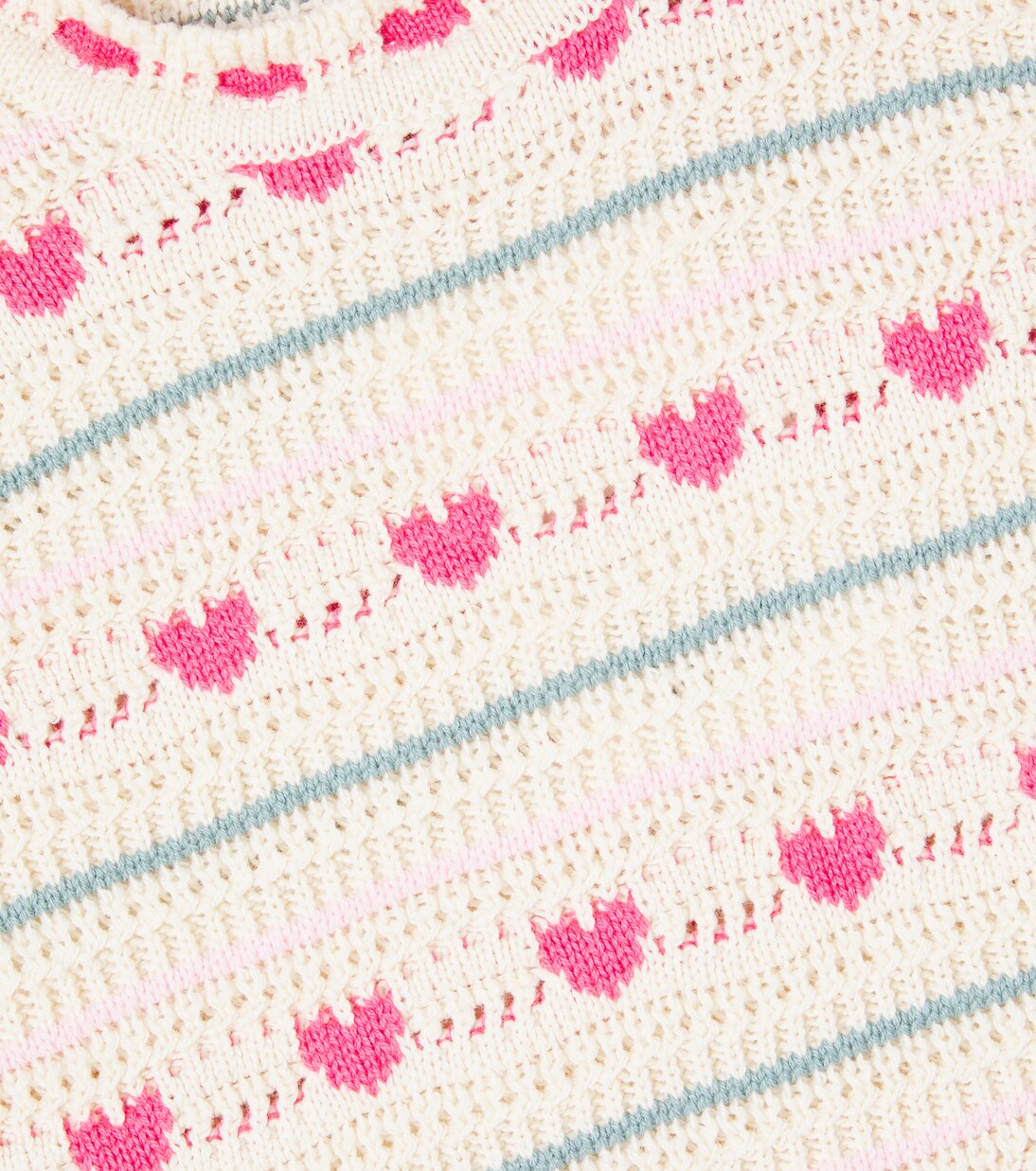 Josie crochet cotton and wool vest | Bebe Organic