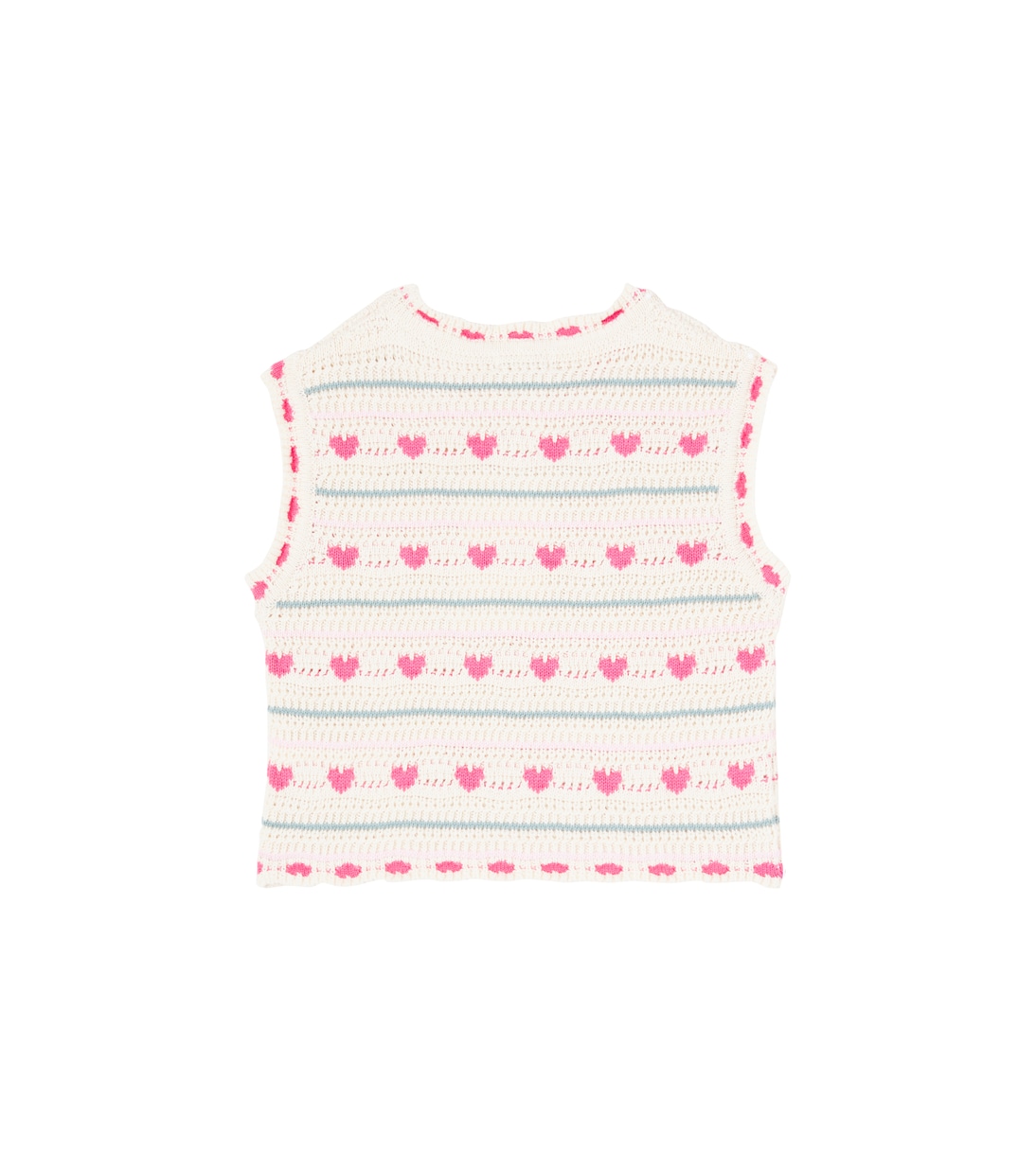 Josie crochet cotton and wool vest | Bebe Organic