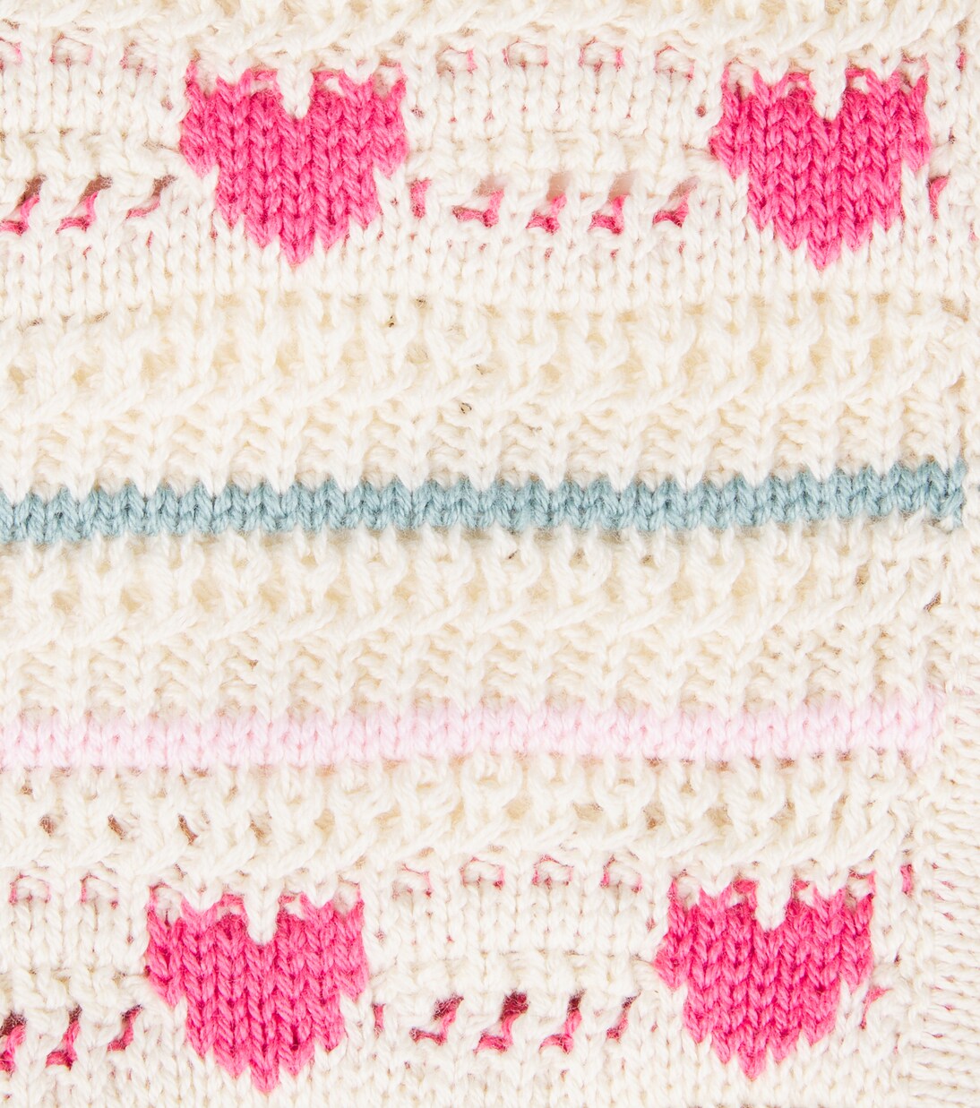 Baby Josie crochet cotton and wool bonnet | Bebe Organic