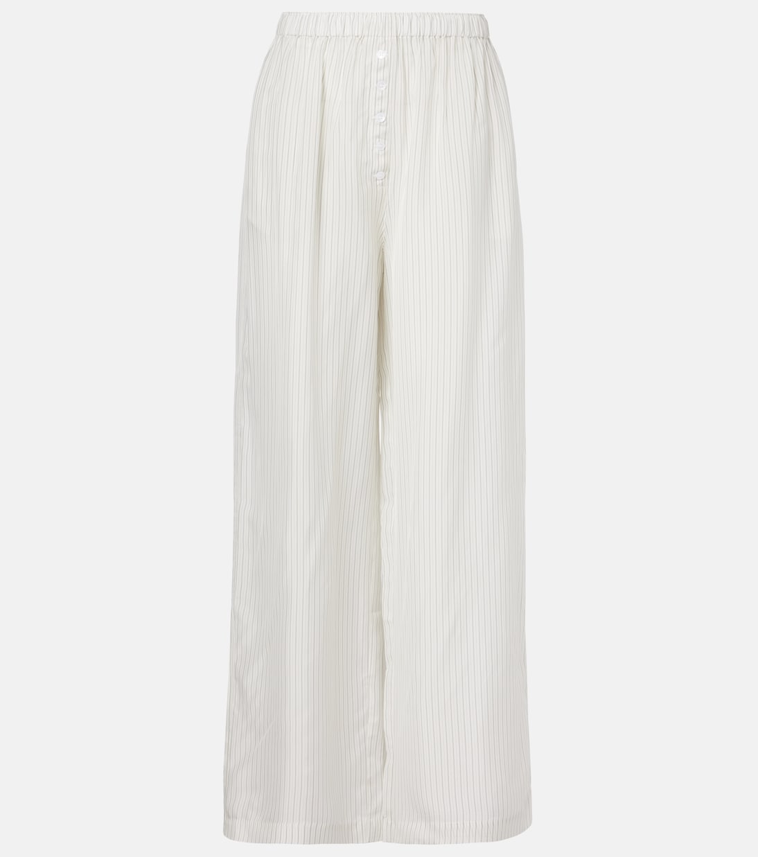 Brenna sheer striped wide-leg pants | The Frankie Shop