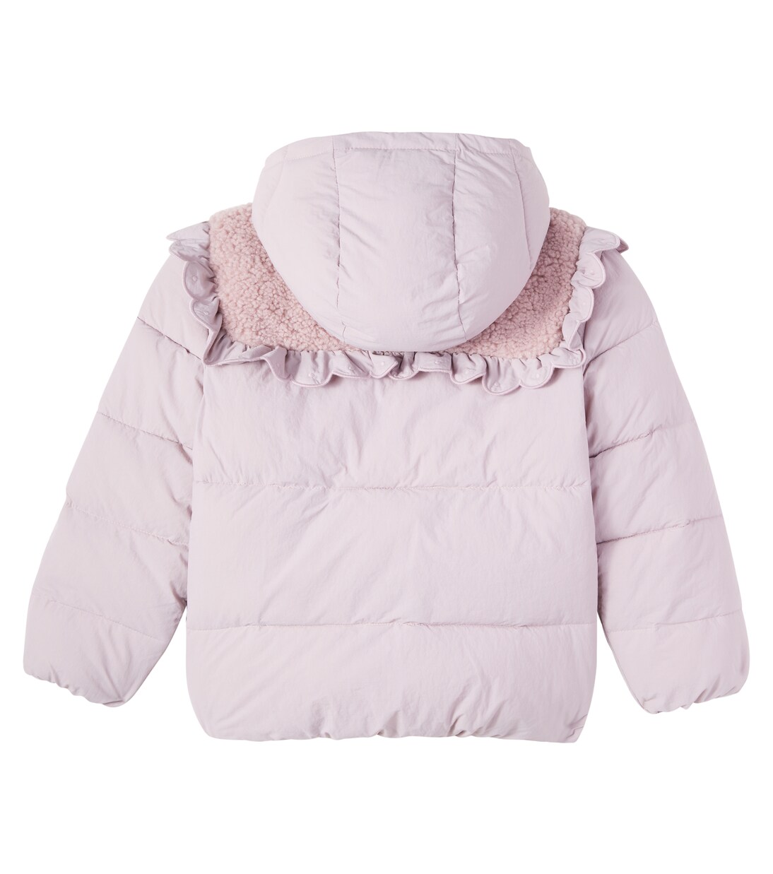Camila hooded padded ruffled jacket | C'era Una Volta