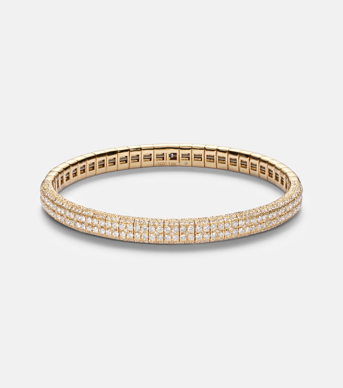 18kt gold bracelet with diamonds | Shay Jewelry