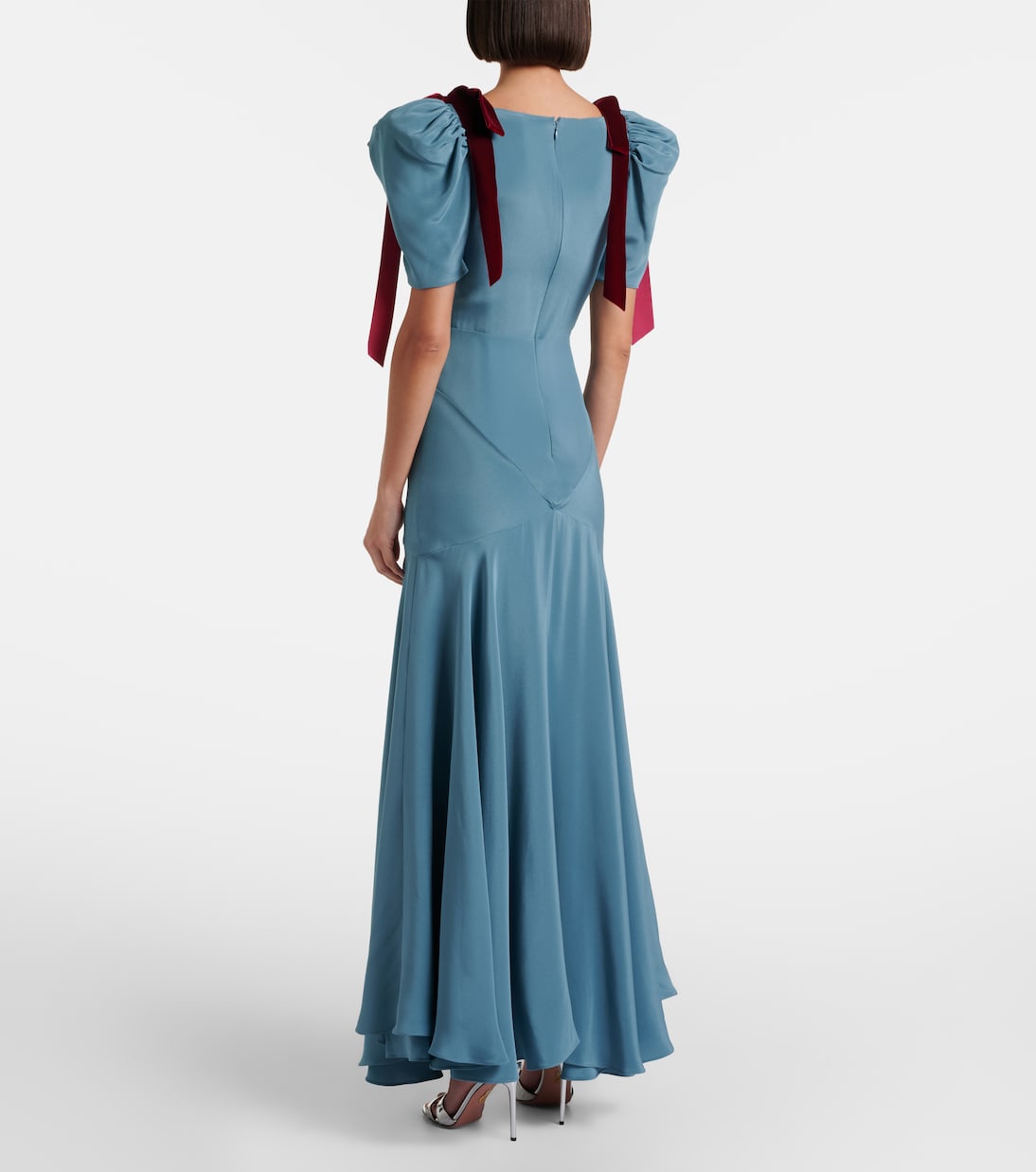 Maxikleid aus Seidensatin | Rodarte