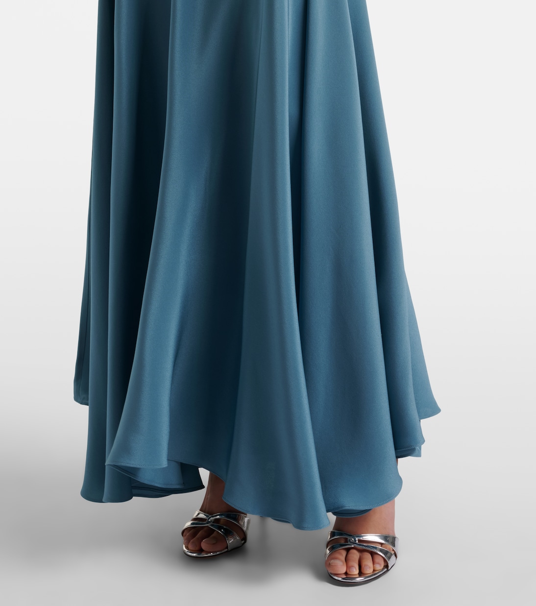 Maxikleid aus Seidensatin | Rodarte