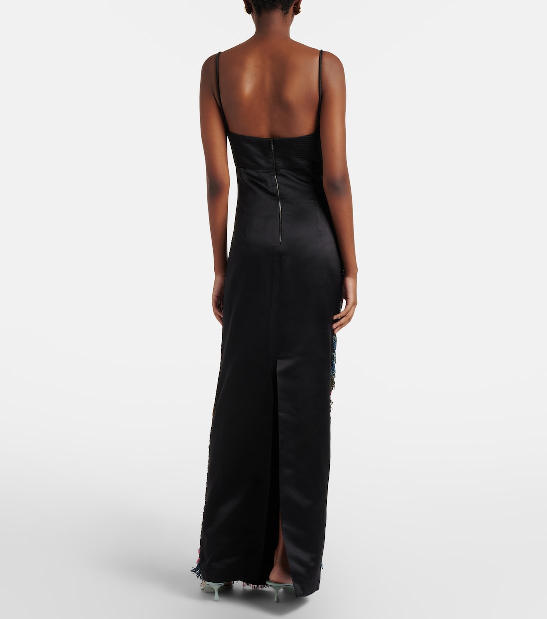 Robe aus einem Seidengemisch mit Pailletten | Johanna Ortiz