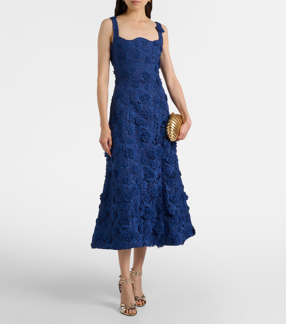 Odette lace midi dress | Leo Lin