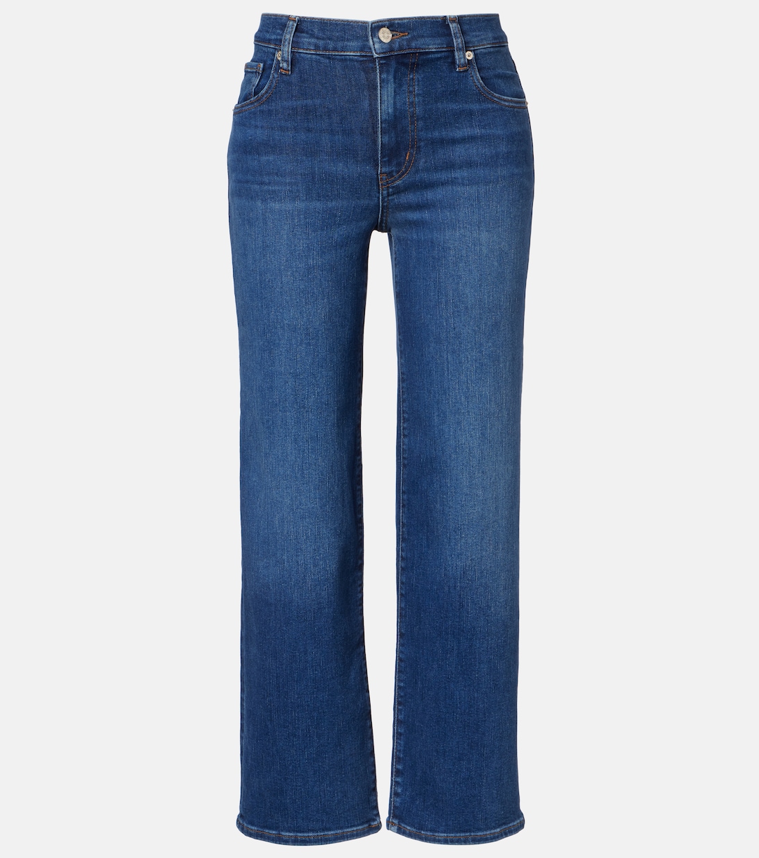 Mid-Rise Straight Cropped Jeans Mellow | Frame