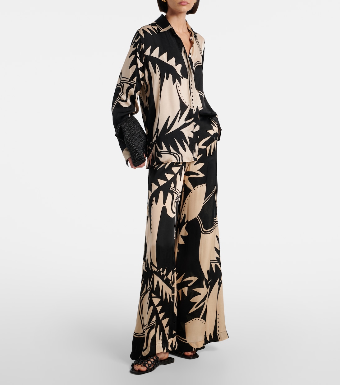 Clea printed wide-leg pants | Poupette St Barth
