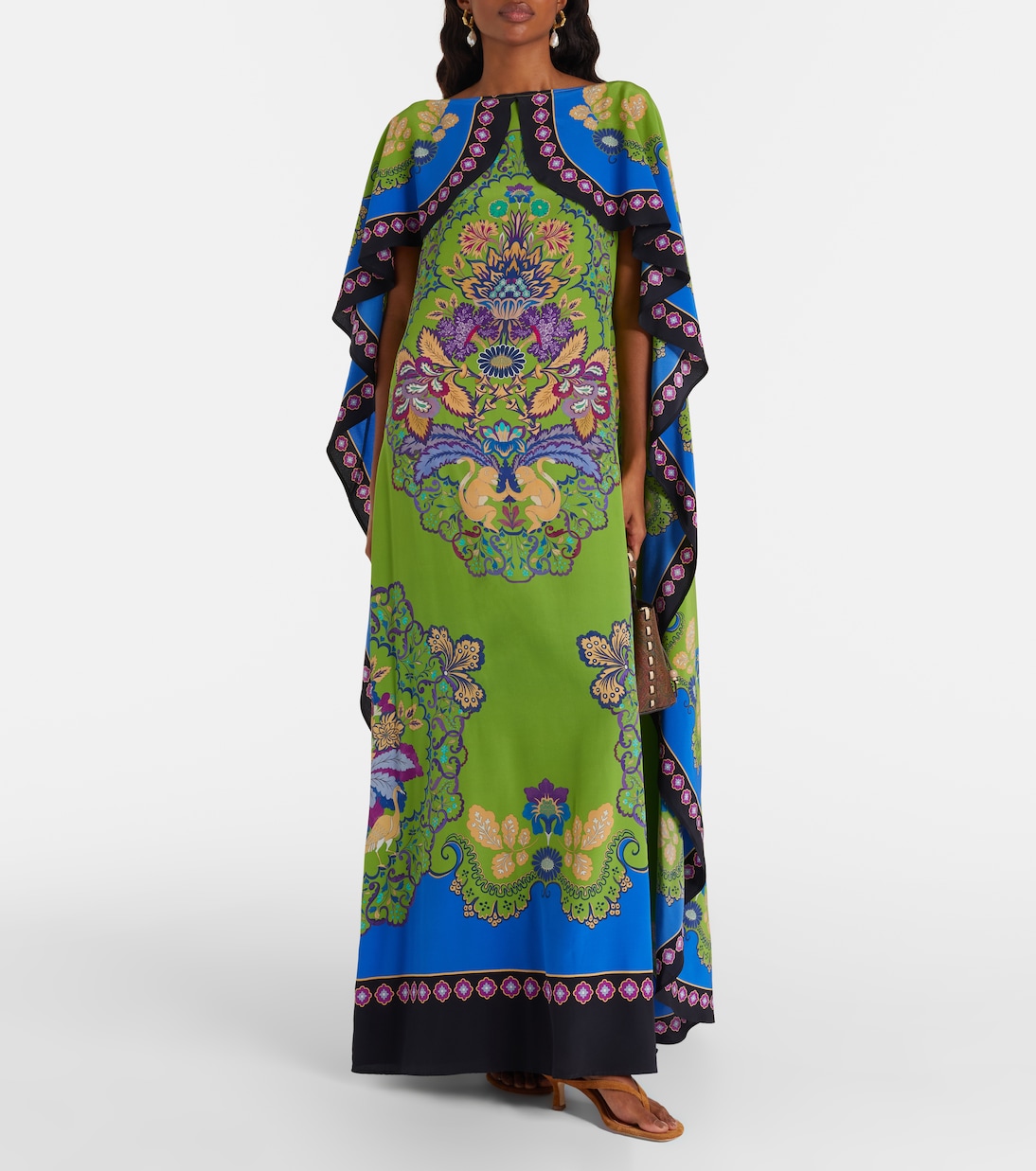 Bedrucktes Maxikleid Magic aus Seide | La DoubleJ