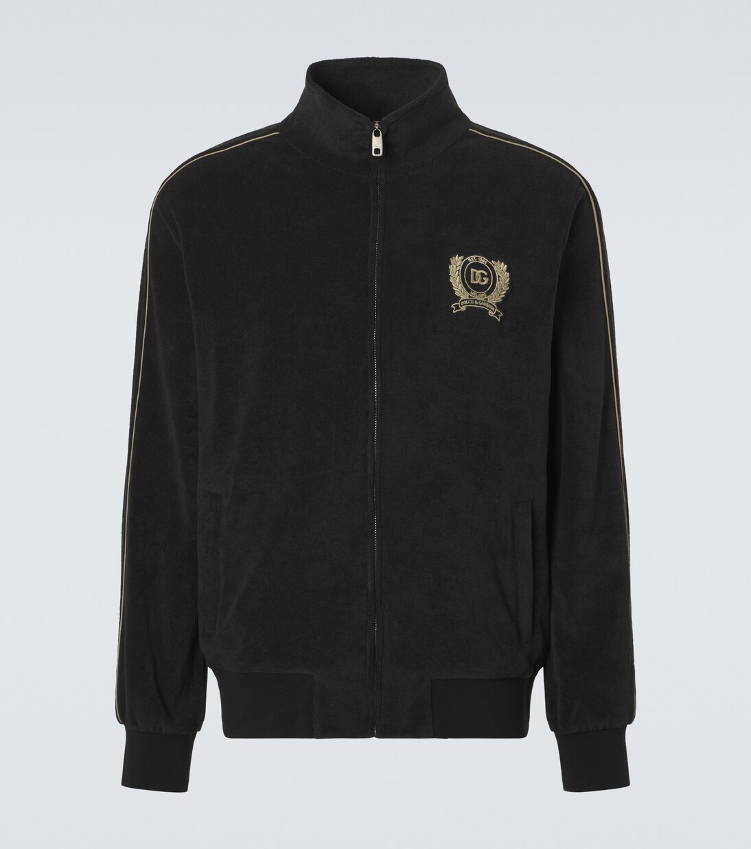 Sudadera en mezcla de algodón con logo | Dolce&Gabbana