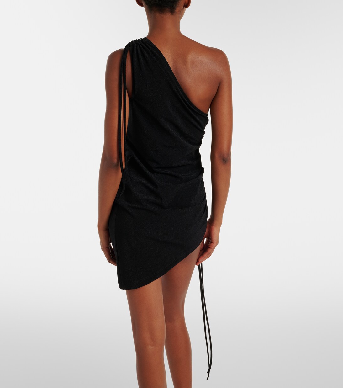 Ruched one-shoulder minidress | Balmain