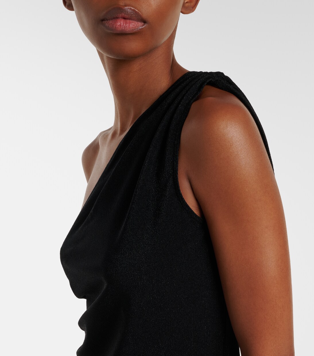 Ruched one-shoulder minidress | Balmain