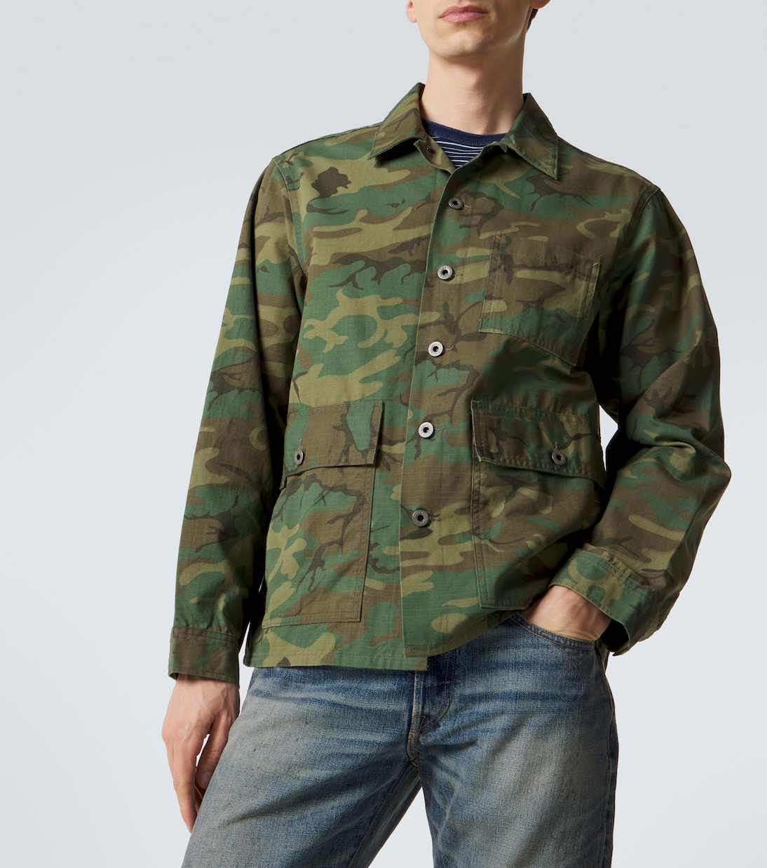 Hemdjacke aus Baumwolle | RRL