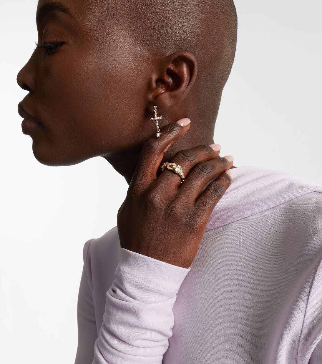 Boucles d’oreilles en or 18 ct (750/1000) avec diamants | Shay Jewelry