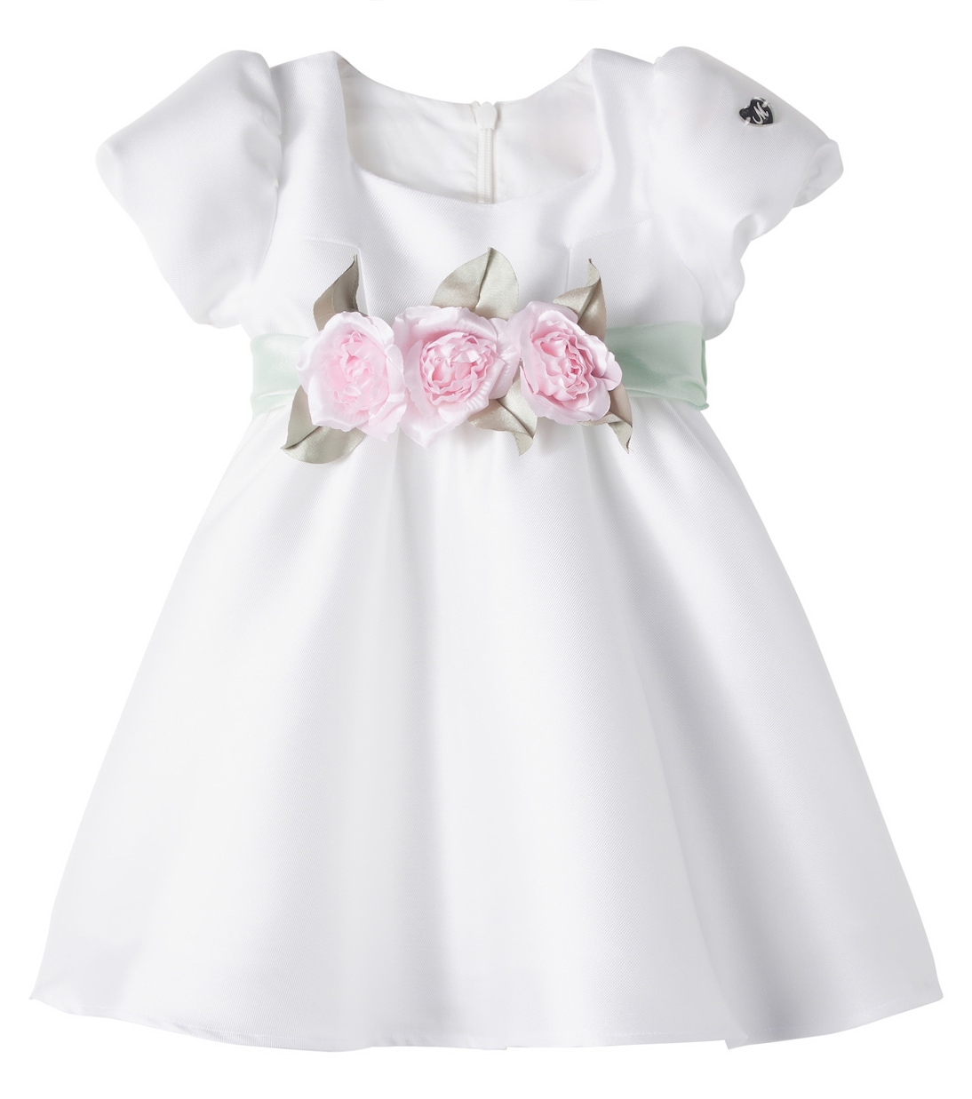 Floral-appliqué dress | Monnalisa