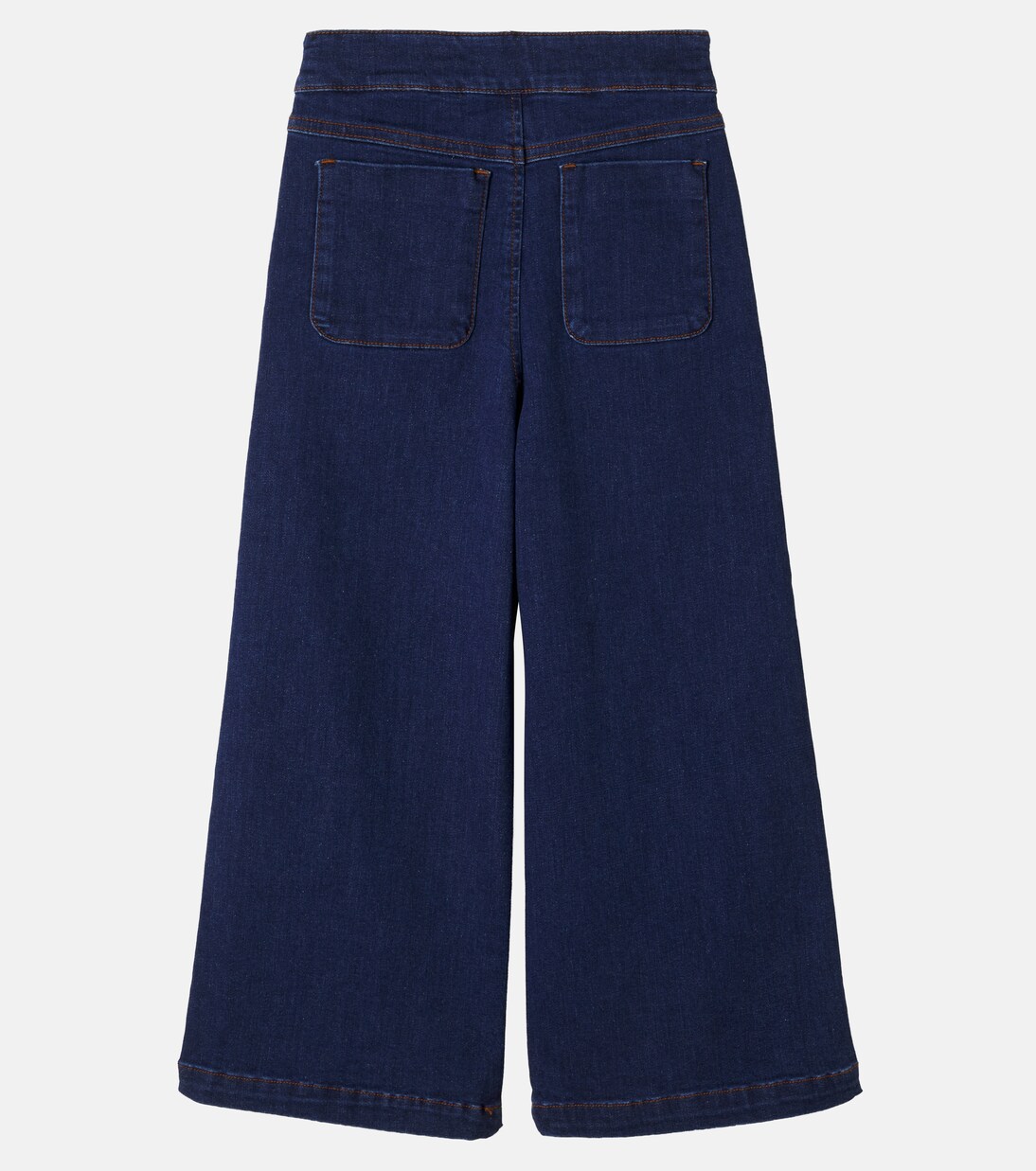 Scalloped wide-leg jeans | Pepa London