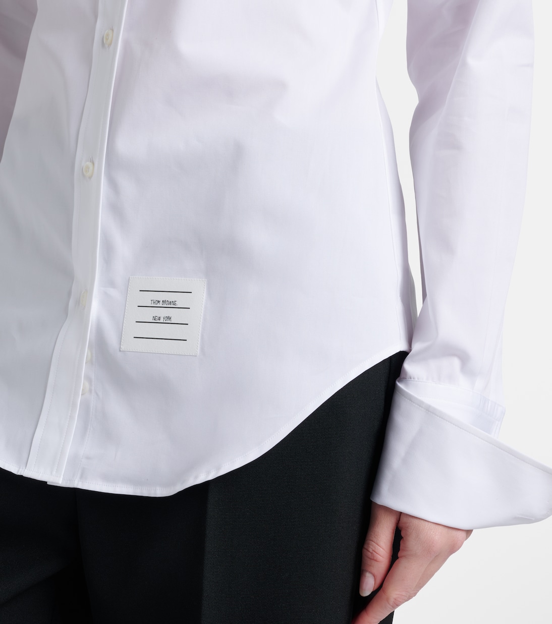 Chemise en coton à logo | Thom Browne