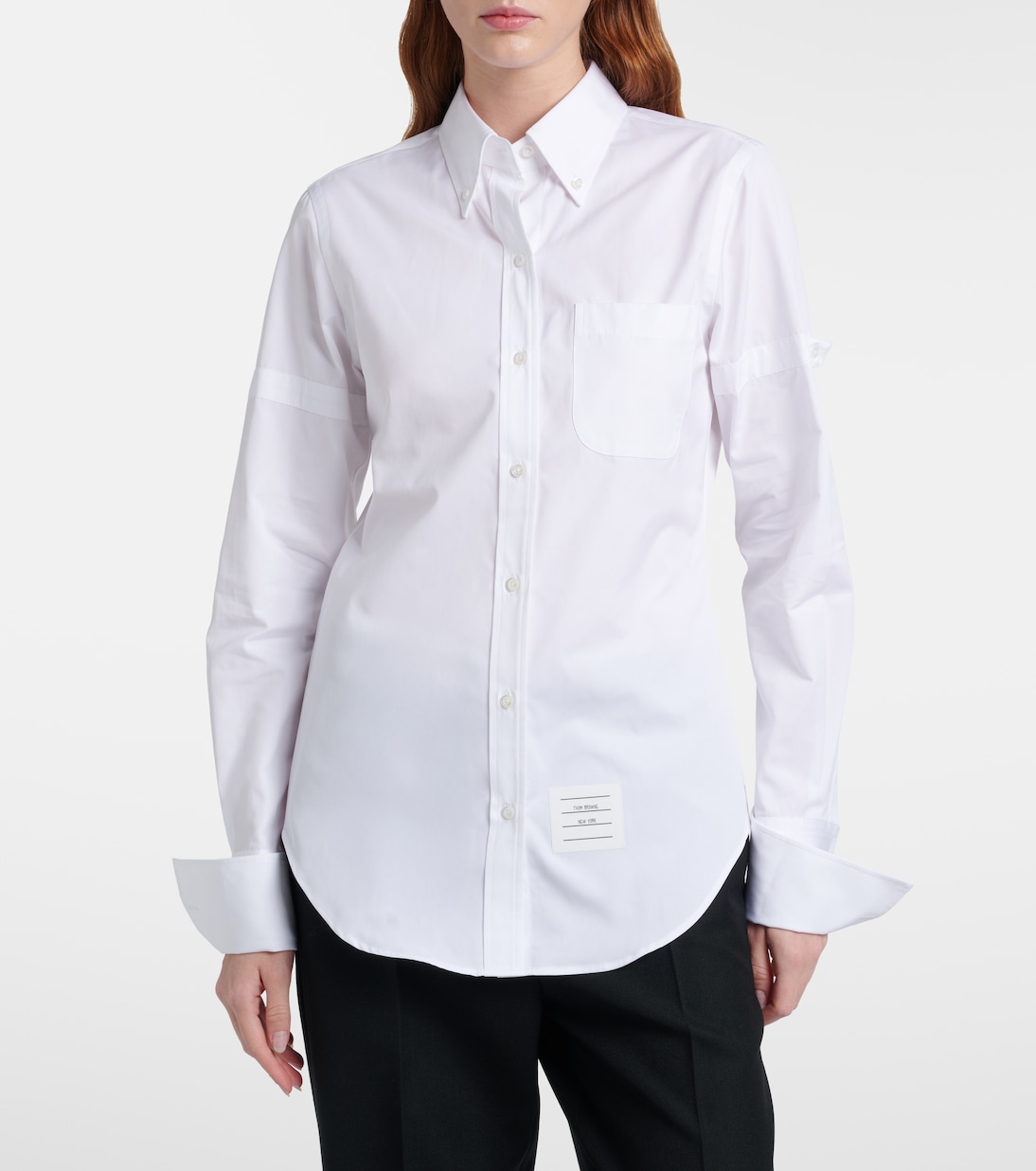 Chemise en coton à logo | Thom Browne