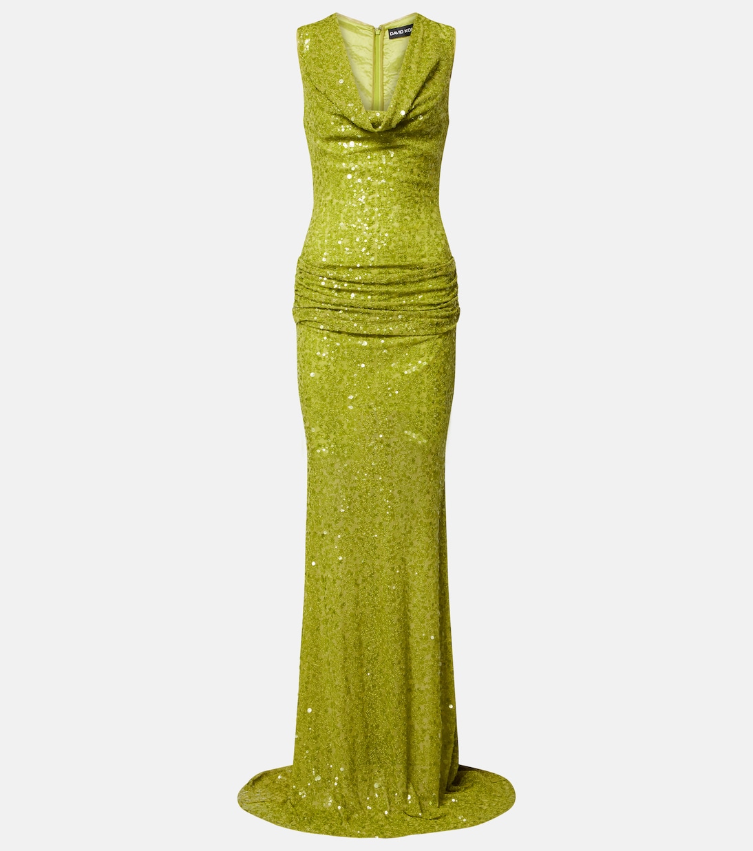 Mit Pailletten drapierte Robe | David Koma