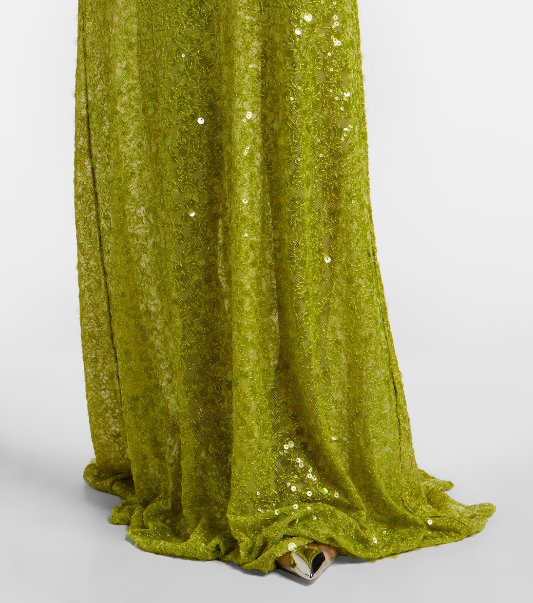 Mit Pailletten drapierte Robe | David Koma