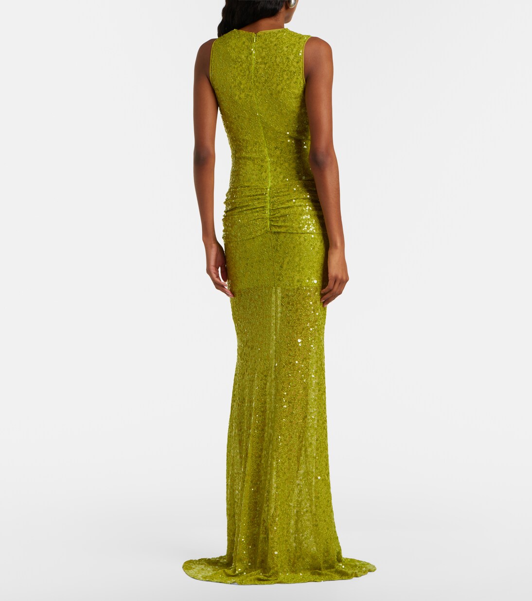 Mit Pailletten drapierte Robe | David Koma