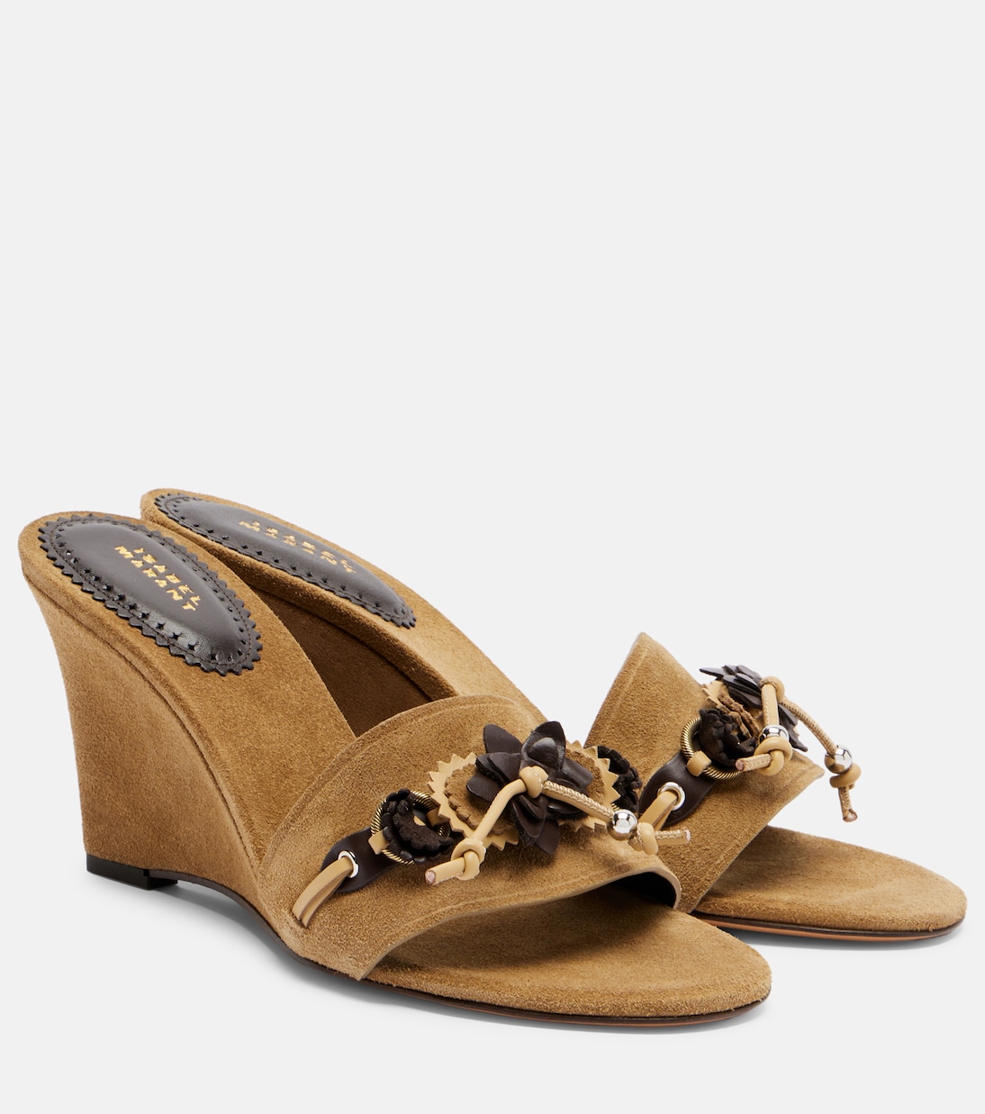 Wedge-Pantoletten Anee aus Veloursleder | Isabel Marant