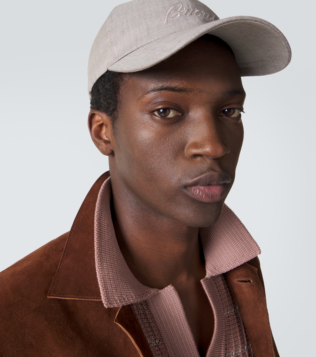 Logo linen and wool baseball cap | Brioni