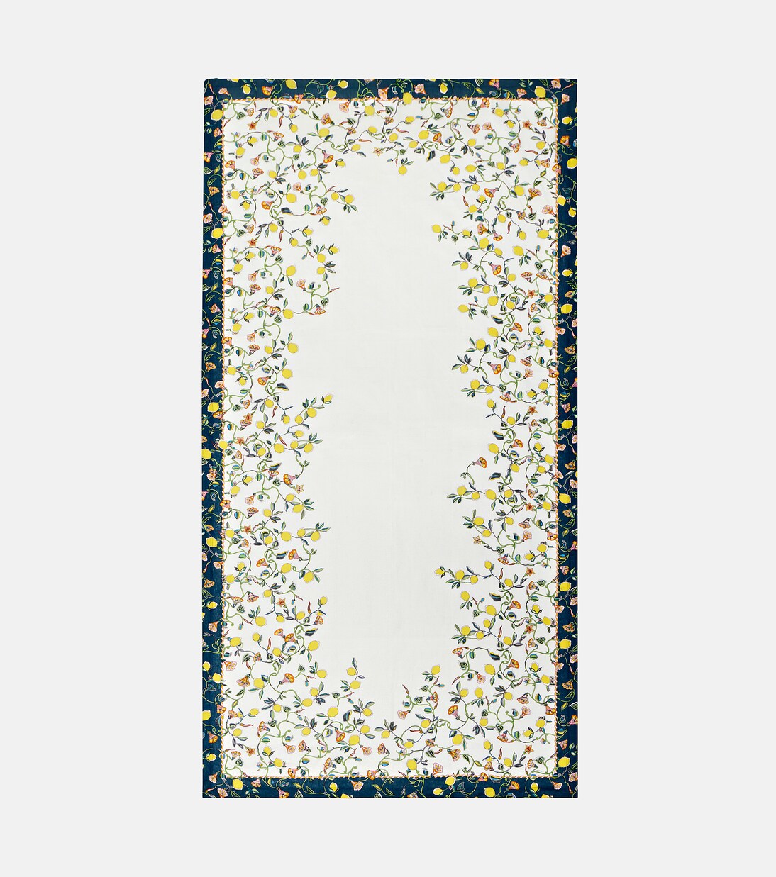 Borboni White Large linen tablecloth | La DoubleJ