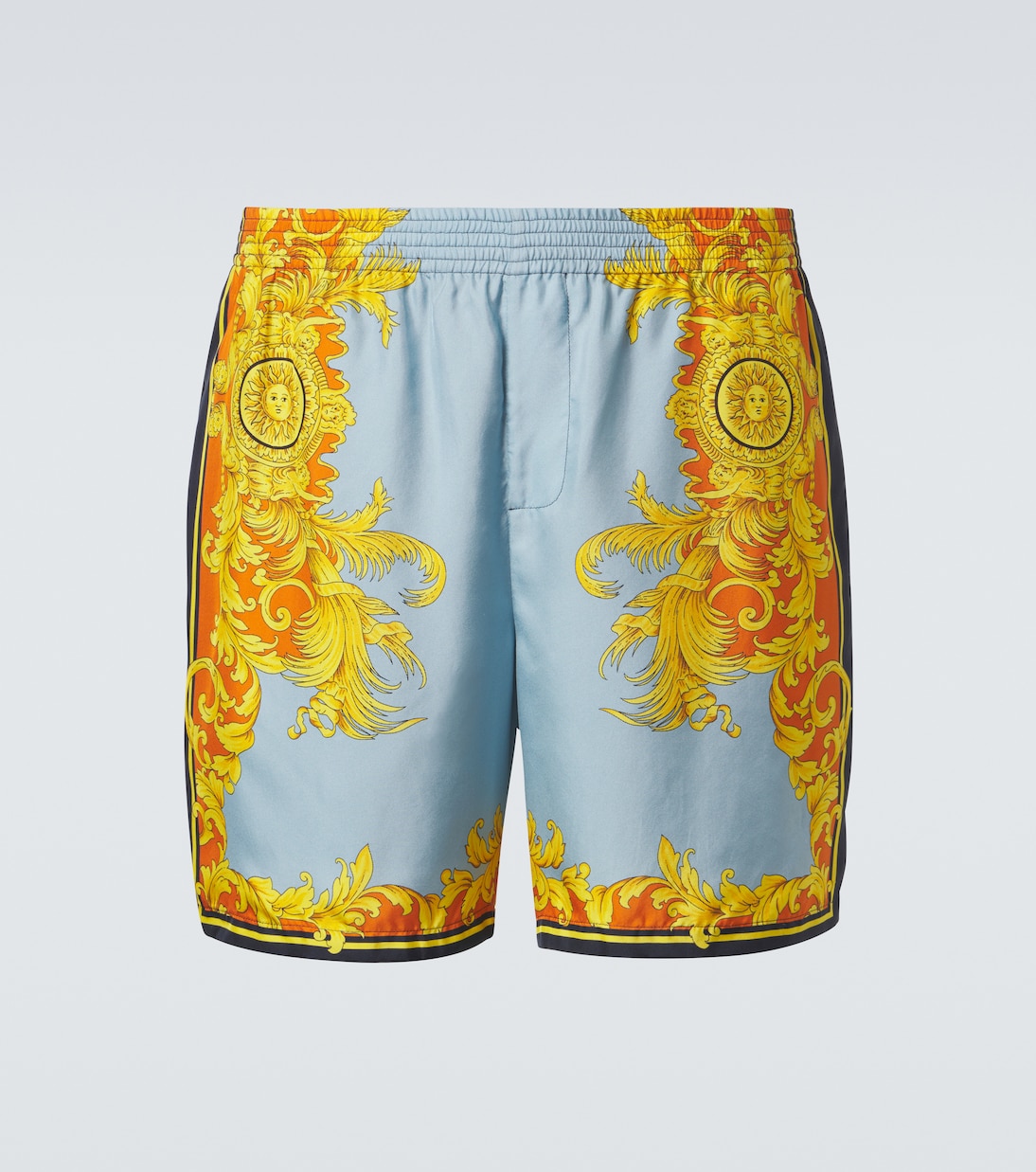 Printed silk shorts | Versace