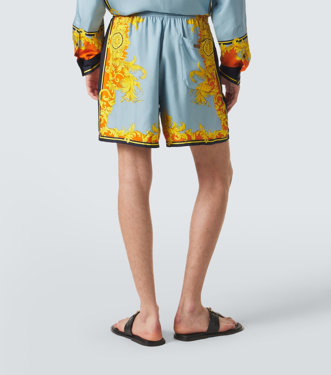 Printed silk shorts | Versace
