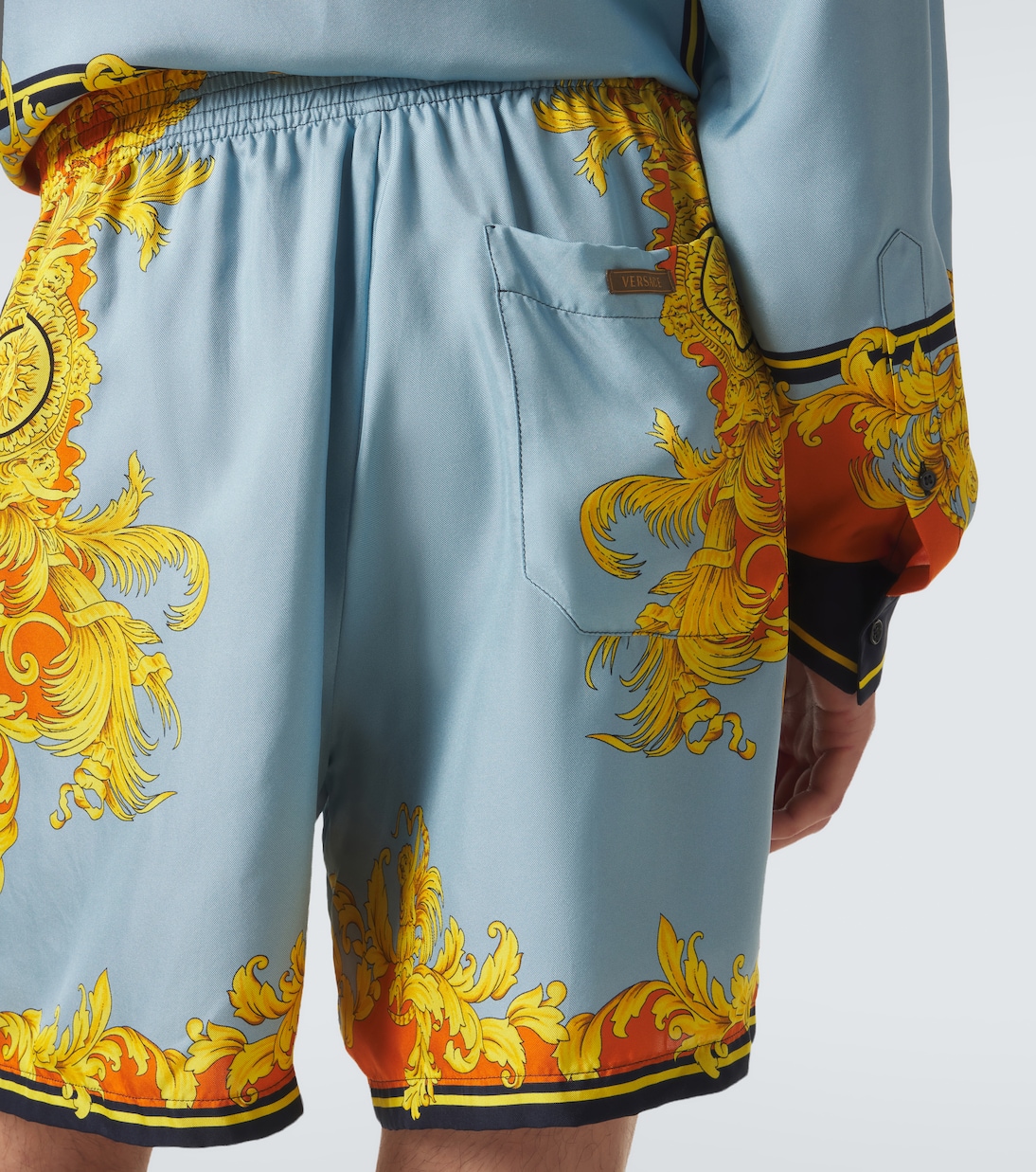 Printed silk shorts | Versace