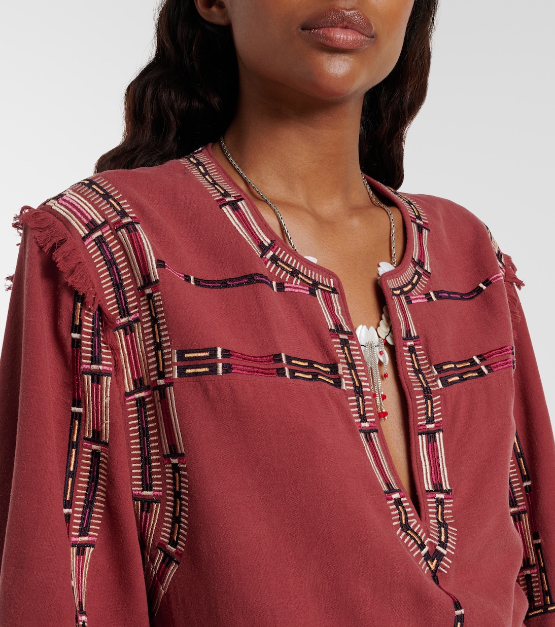 Fiosa embroidered silk blouse | Isabel Marant