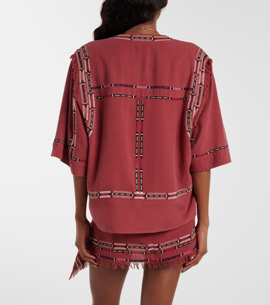 Fiosa embroidered silk blouse | Isabel Marant