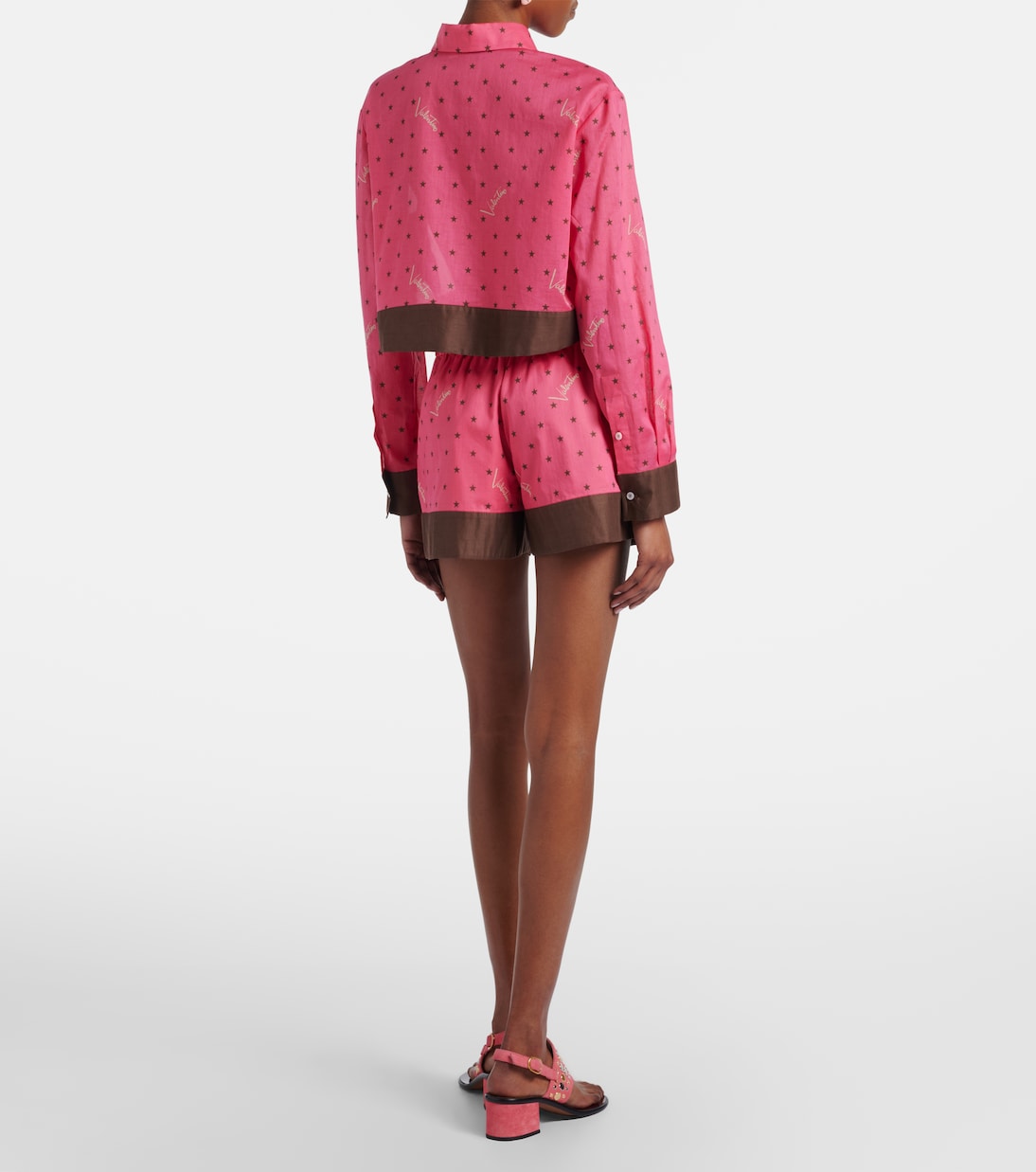 Printed cotton shorts | Valentino
