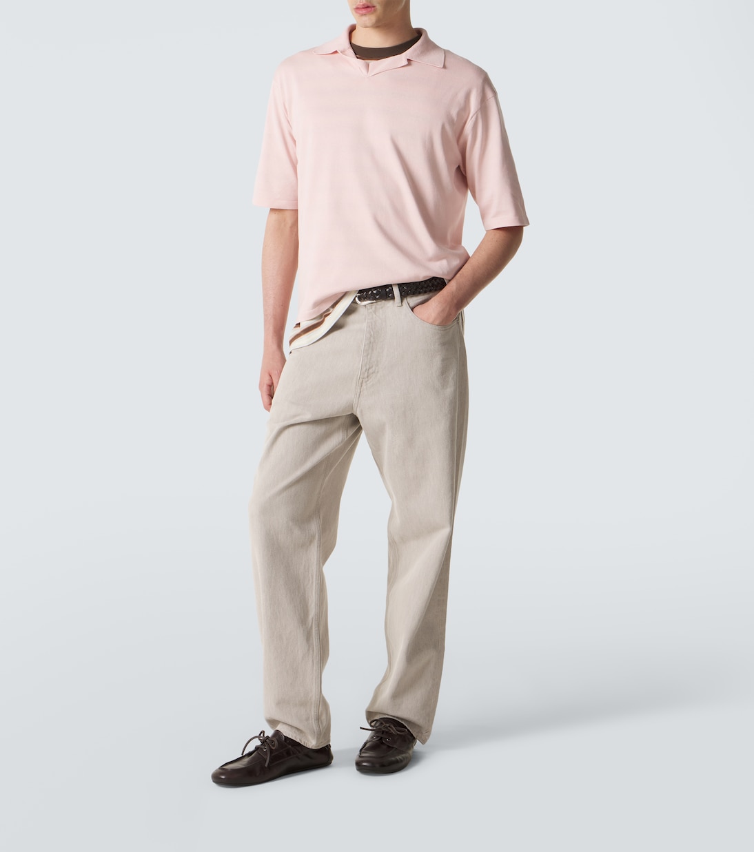 Polohemd aus Seide | Auralee