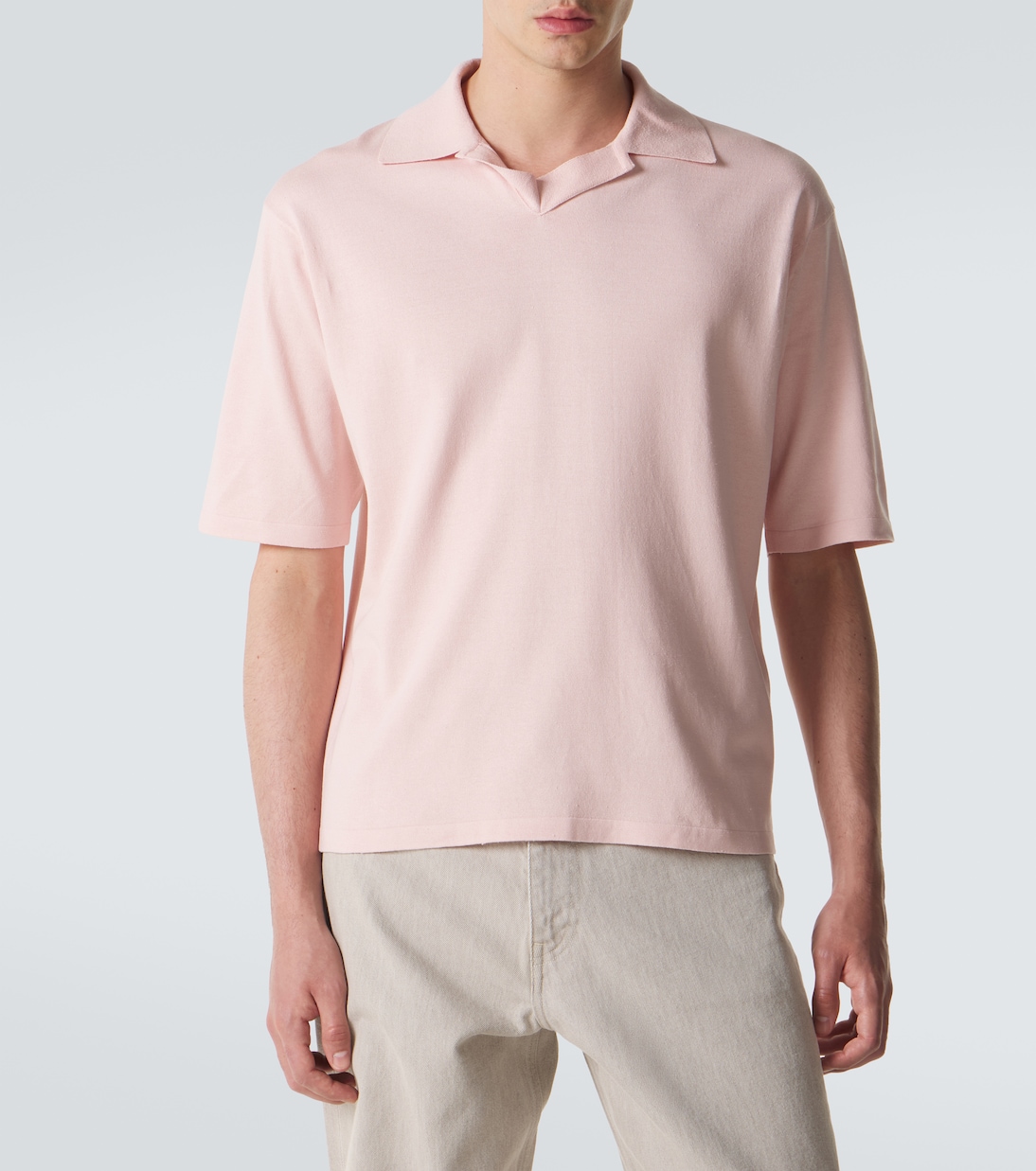 Polohemd aus Seide | Auralee