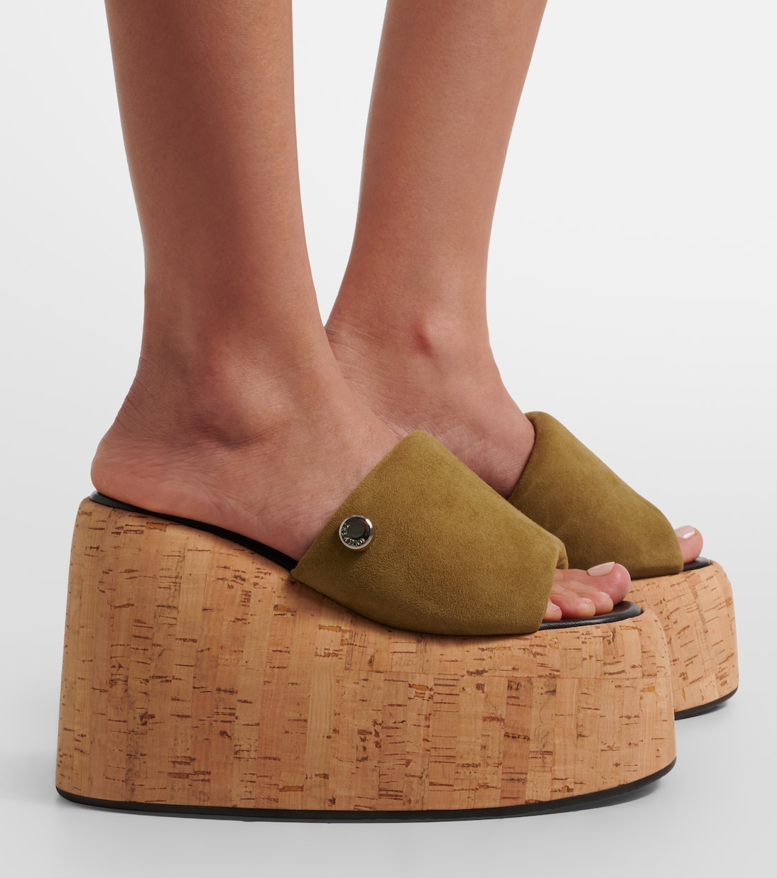Mochi suede platform slides | The Attico
