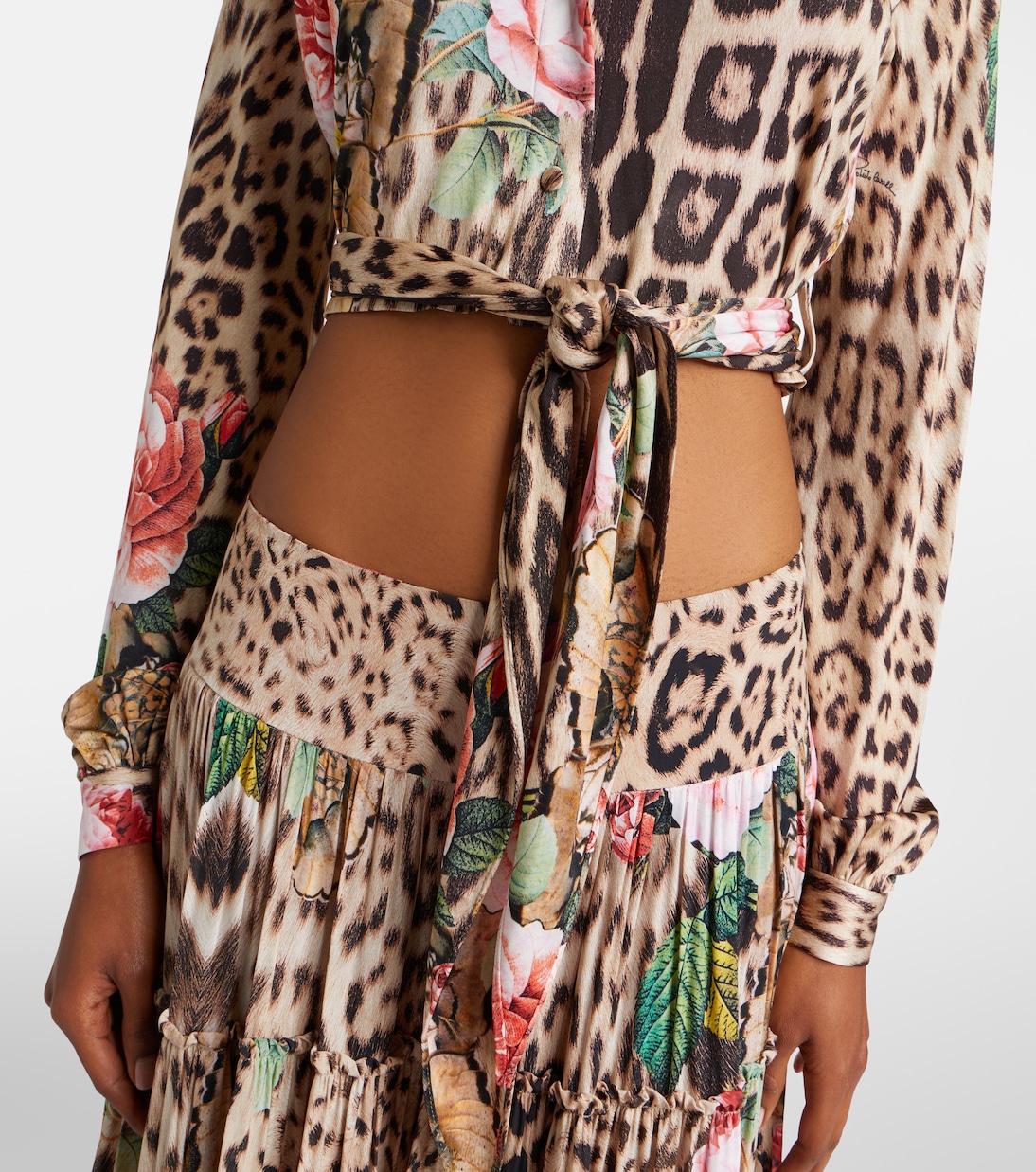 Printed cropped shirt  | Roberto Cavalli