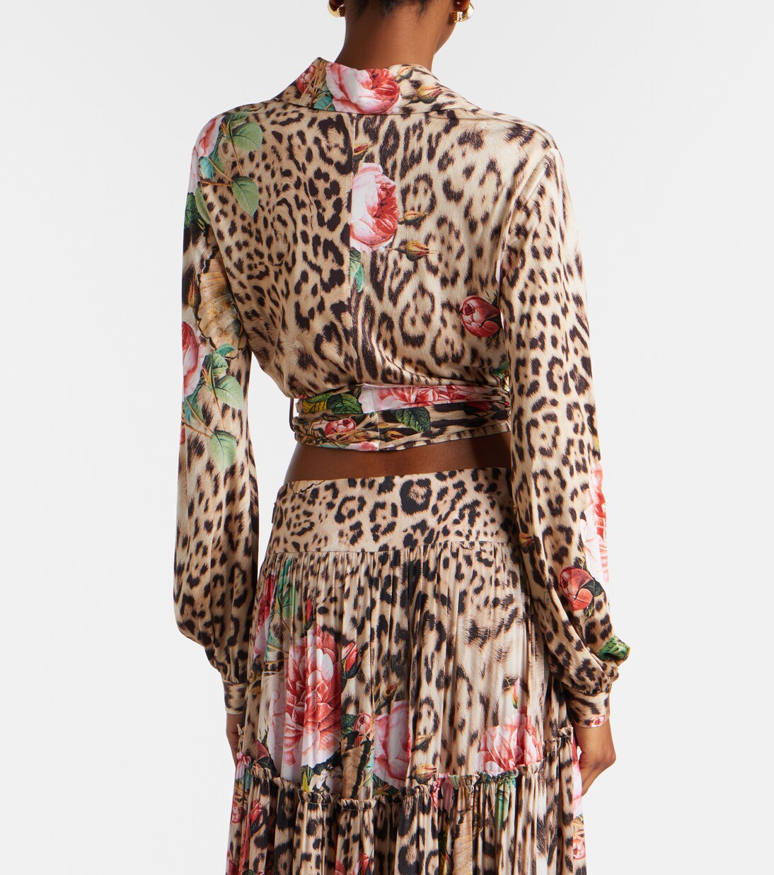 Printed cropped shirt  | Roberto Cavalli