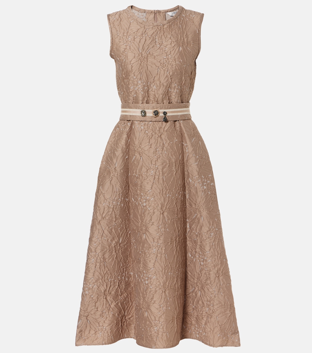 Belted jacquard midi dress | 'S Max Mara