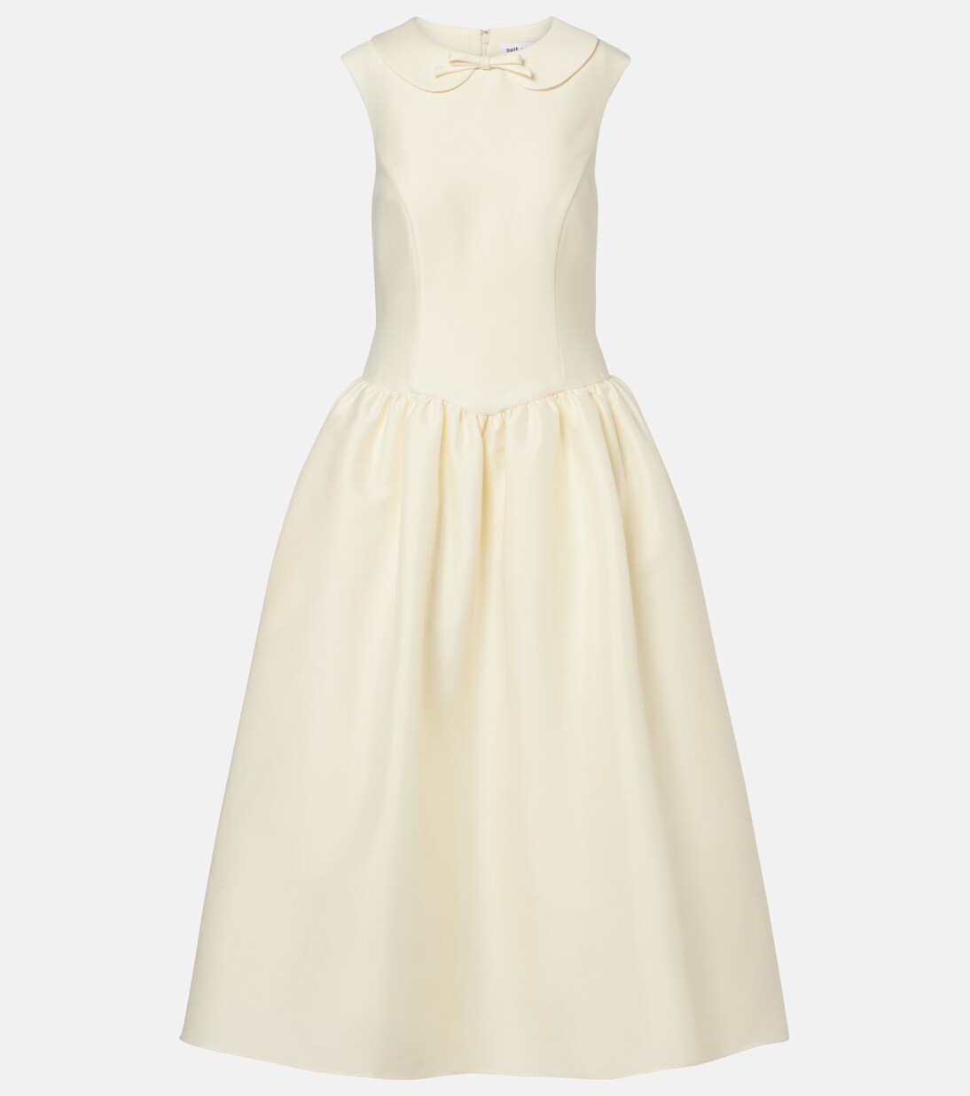 Taffeta midi dress | Self-Portrait