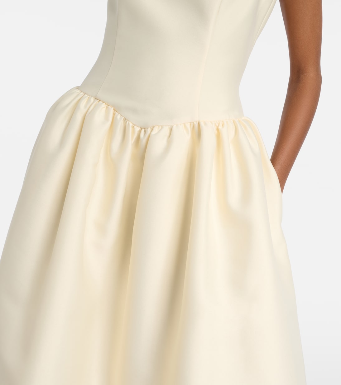 Taffeta midi dress | Self-Portrait